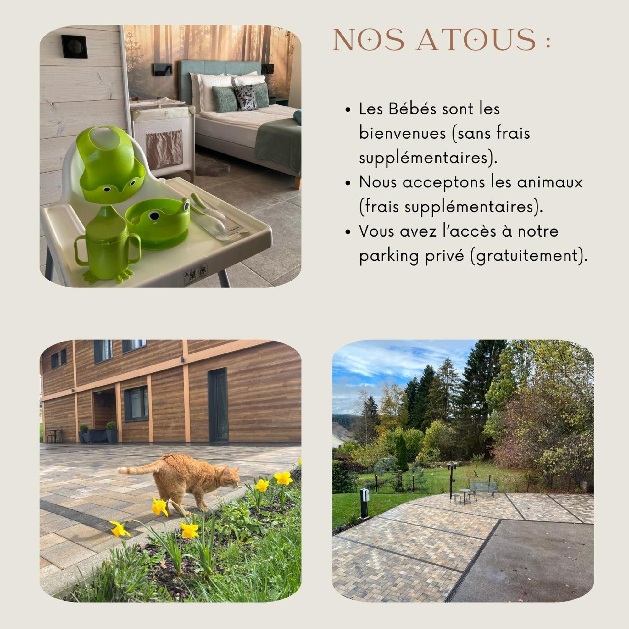 Notre Chalet - Boutique Hotel - En Couple - En Famille - En Groupe Les Fourgs Exteriör bild